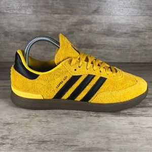 Adidas Samba Adv Sneaker Suede Yellow Brown Women 7.5 (Men 6.5)